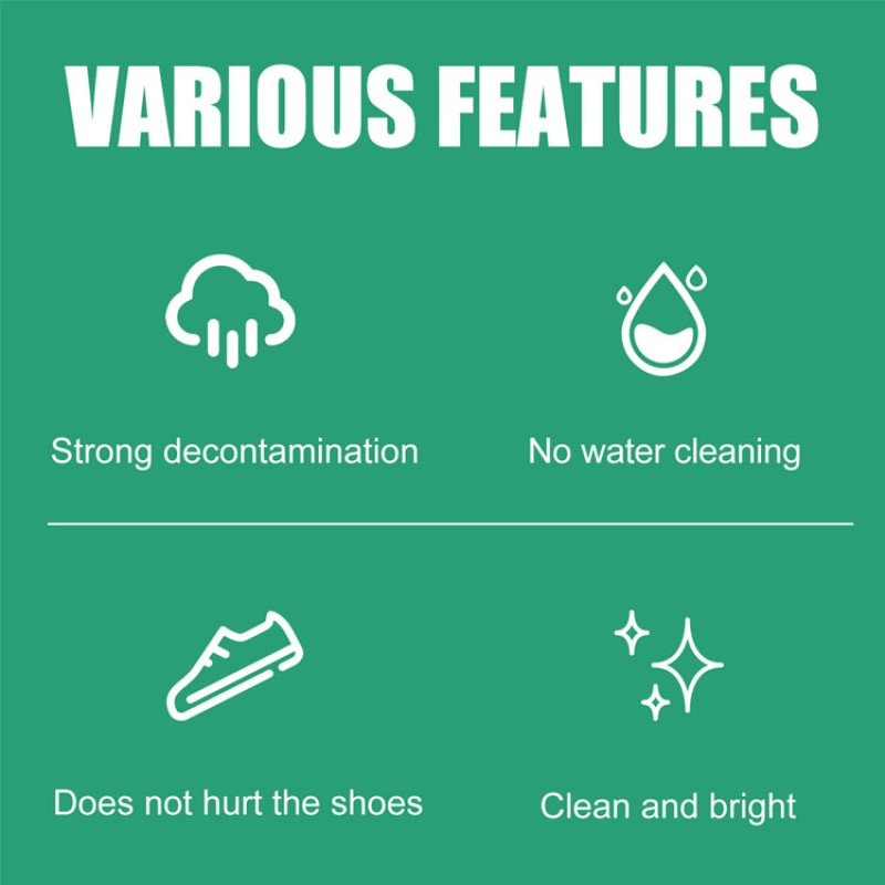 Jue Fish Little White Shoe Cleaner Wash Free Shoes Whitening Cleansing Gel for Sneaker