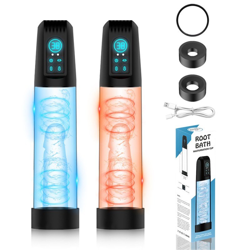 Male Penis Airplane Cup Exercise Trainer Vibration Penis Pump Male Hydrotherapy Charging Other Family Planning Products