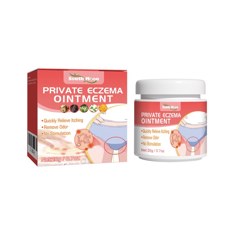 South Moon Eczema Ointment Remove Odor Anti-itch Herbal Cream Private Eczema Treatment Herbal Cream Genital Care Ointment