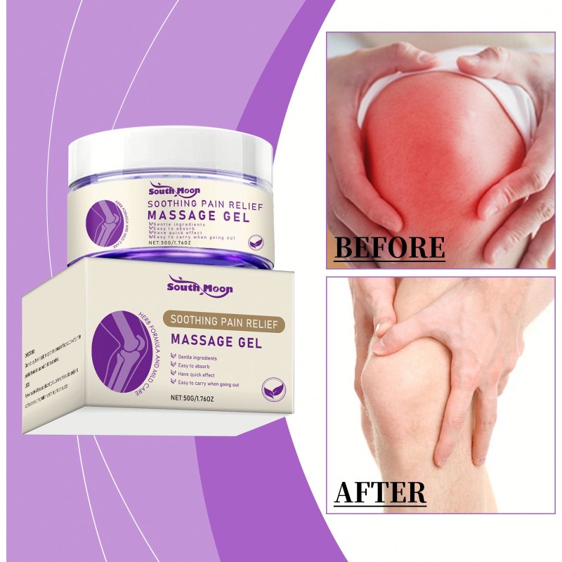 South Moon New Hot High Quality 50g Herbal Soothing Pain Relief Massage Gel Gentle Ingridients Instant Joint Pain Relief Cream