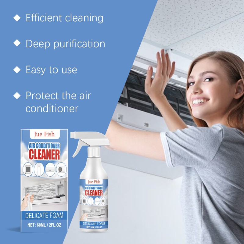 OEM & ODM Jue-Fish Home Air Conditioner Cleaning Spray Free Dismantle Wash Deodorizing and Descaling Foam Air Freshener