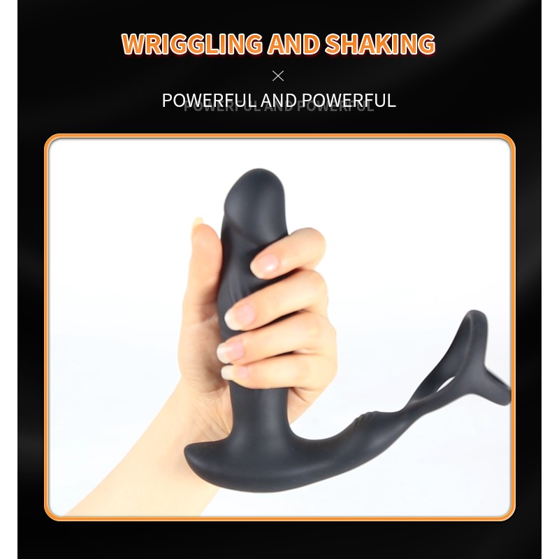 Men's Adult Butterfly Design Cock Ring Vibrator Delay Ejaculation Adult Sex Toy Rubber Male Products