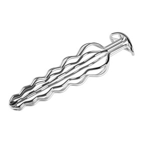 Six Ball Hollowed Out Anal Plug with Posterior Expansion for Adult Sex Toys