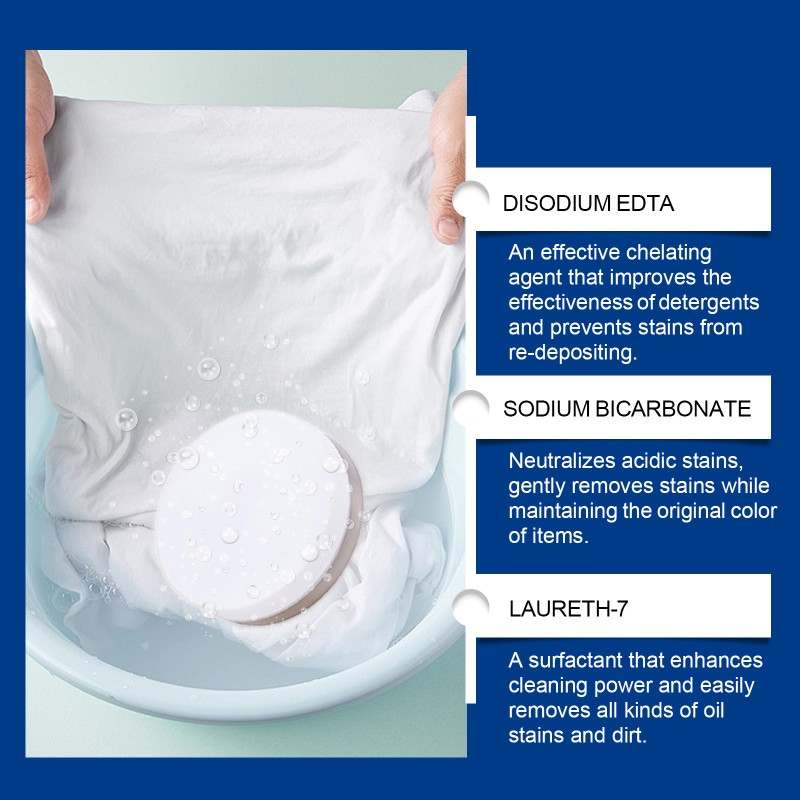 Jaysuing Multipurpose Cleaner Powder Grease Oil Dirt Cleaning Sink Clothes Stains Kitchen Household Powerful Cleaner Tablets