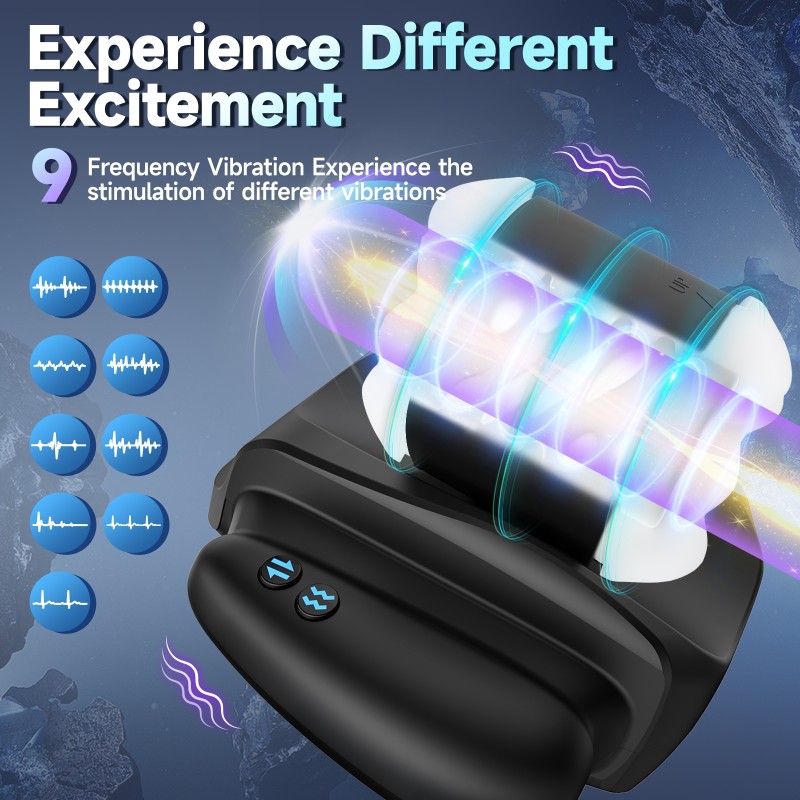 APP Remote Control Man Masturbator Real Sex Feel Stimulation Silicone Handhold Handle Male Masturbation Cup Sex Toys for Men