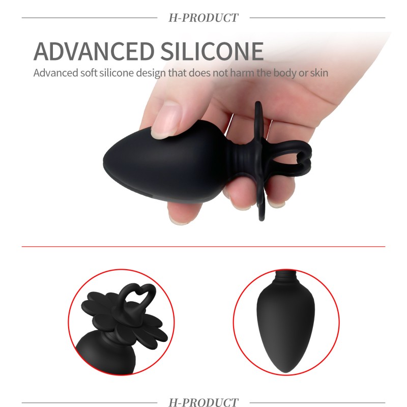 New Product  Silicone Anal Plug for Masturbation  Prostate Massage Device