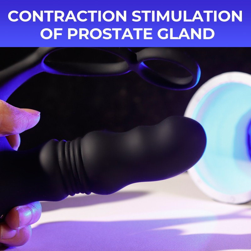 Men's Prostate Vibrator Frequency Conversion Massager Wearable Silicone Anal Plug Adult Sex Toy