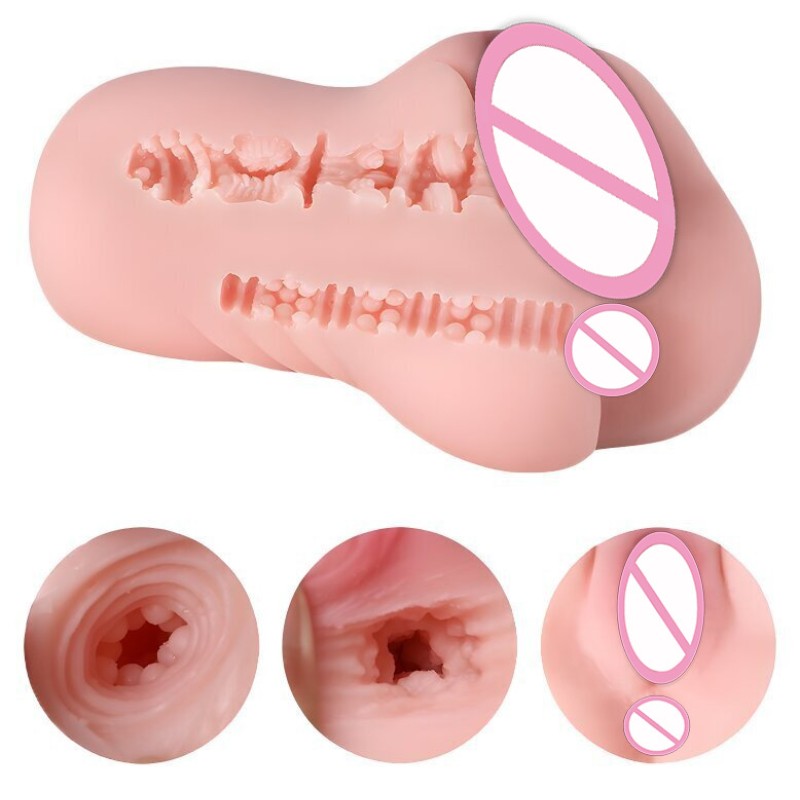 Oral Male Double Masturbation Soft Stick Sex Toys for Men Deep Throat Sex Realistic  Real Pussy