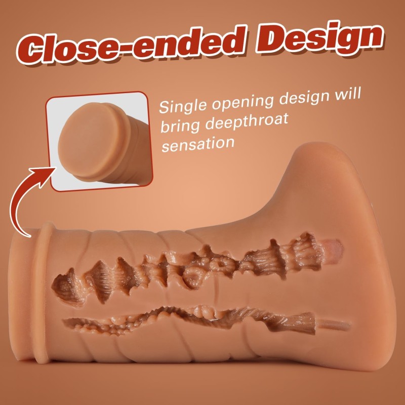 Dualpurpose Channel for Imported Raw Materials Safe TPE Material 17cm Long Penis Masturbator Cup Mens Masturbation Products