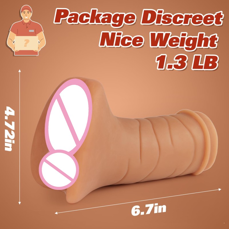 Dualpurpose Channel for Imported Raw Materials Safe TPE Material 17cm Long Penis Masturbator Cup Mens Masturbation Products