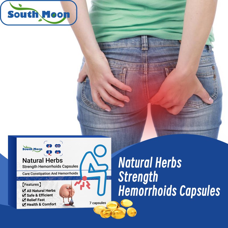 South Moon Herbal Hemorrhoids Capsule for Anal Relief Herbal Anal Relief Hemorrhoids Body Care Capsule