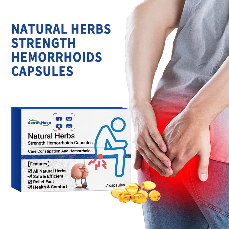 South Moon Herbal Hemorrhoids Capsule for Anal Relief Herbal Anal Relief Hemorrhoids Body Care Capsule