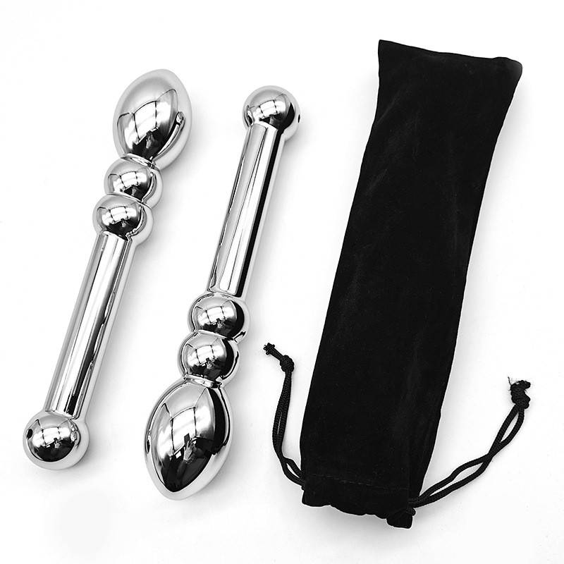 Metal Double Ended Anal Plug  Anal Appliance for Men and Women