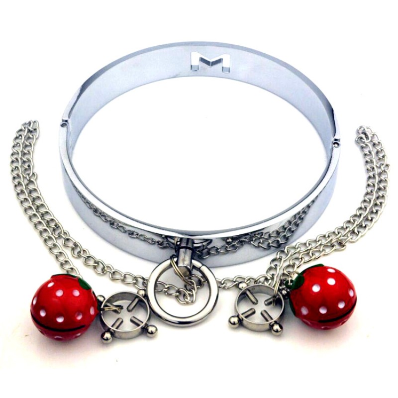 Toy Metal Cross Correction Collar Breast Clip Combination Bell