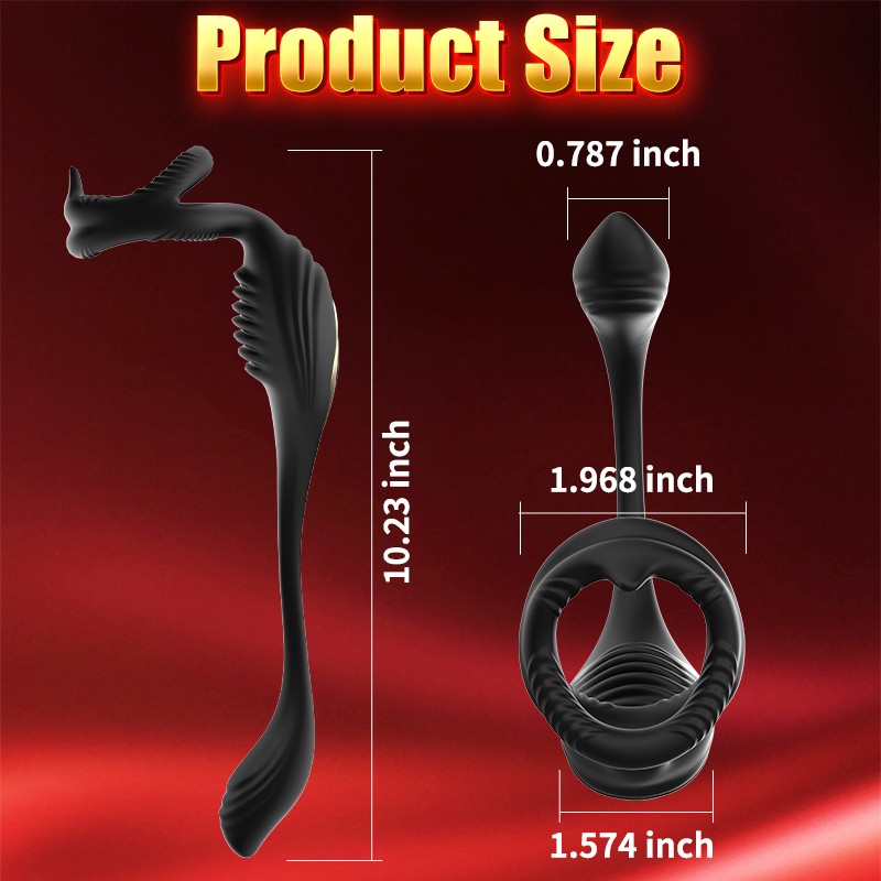 Men's Prostate Vibrator Frequency Conversion Massager Wearable Silicone Anal Plug Adult Sex Toy