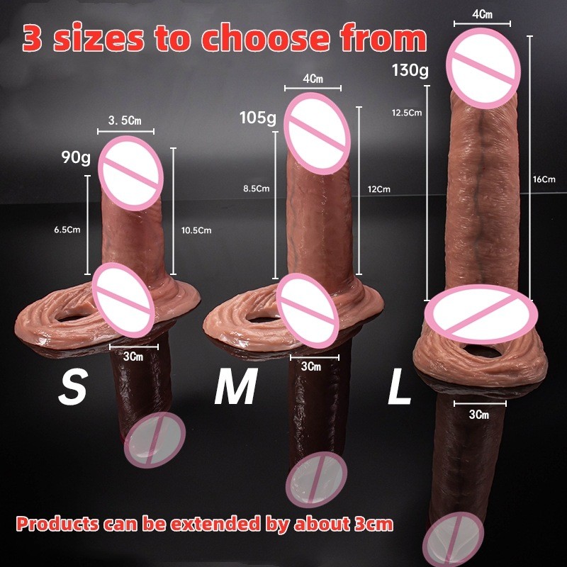 Wear Liquid Silicone Wolf Tooth Suit to Simulate a Hollow and Enlarged Penis