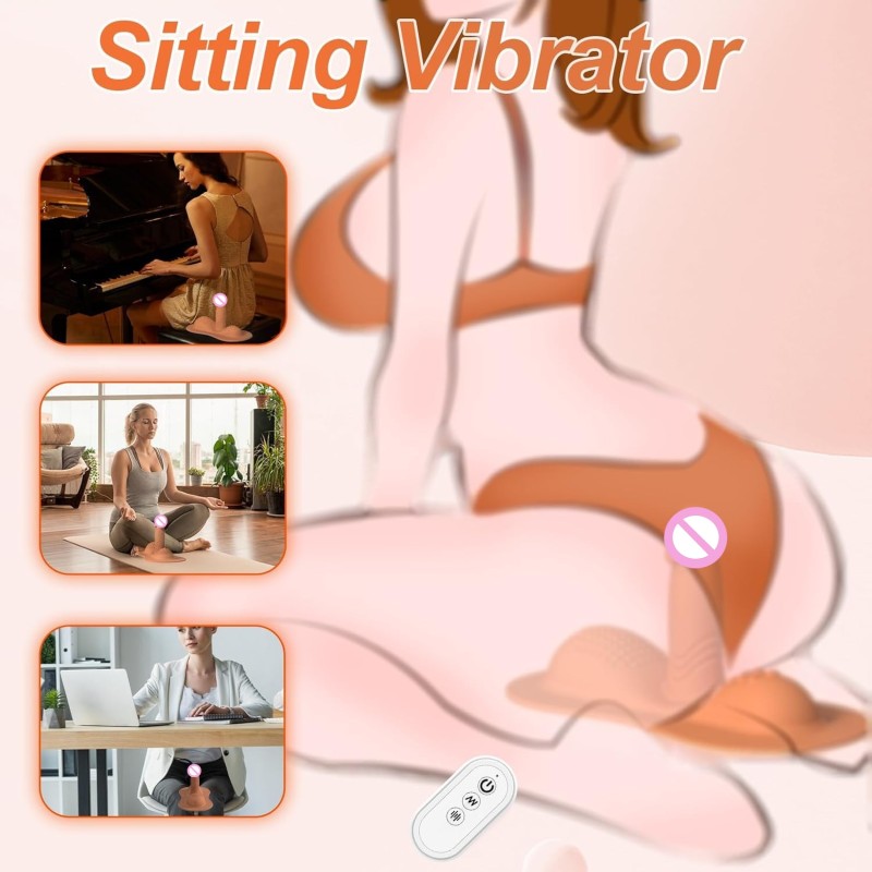 Women Sex Toys Sit and Ride Vibrators Dildo Soft Silicone Dildo Penis Large Suction Cup Massage Masturbation for Woman Sex Shop