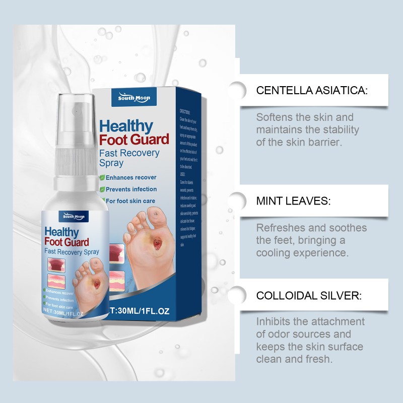 Wholesale South Moon Deep Nourishing Lasting Moisturizing Refreshing and Comfortable Foot Health Massage Spray