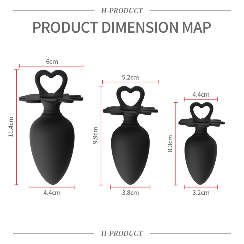New Product  Silicone Anal Plug for Masturbation  Prostate Massage Device