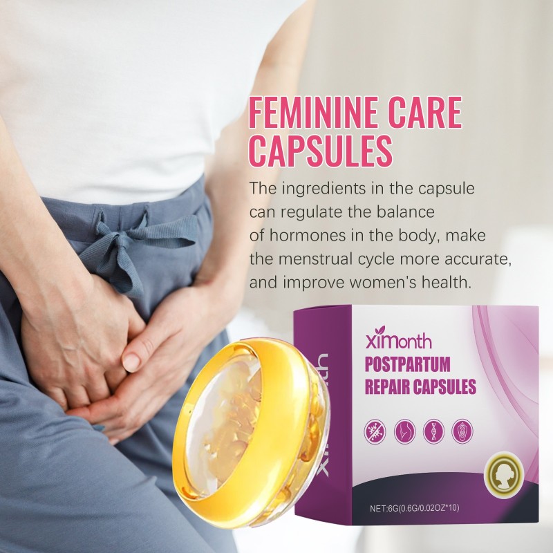 Women's Gentle Skin Care Body Cleansing Firming Vaginal Tightening Capsules Odor Removal with Itching Relief