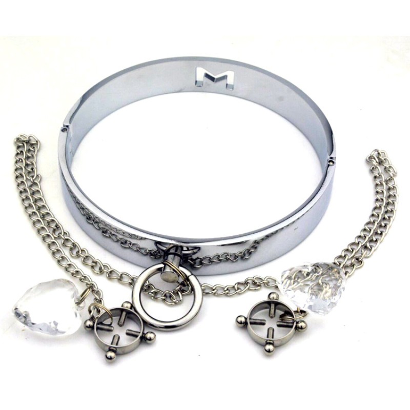 Toy Metal Cross Correction Collar Breast Clip Combination Bell