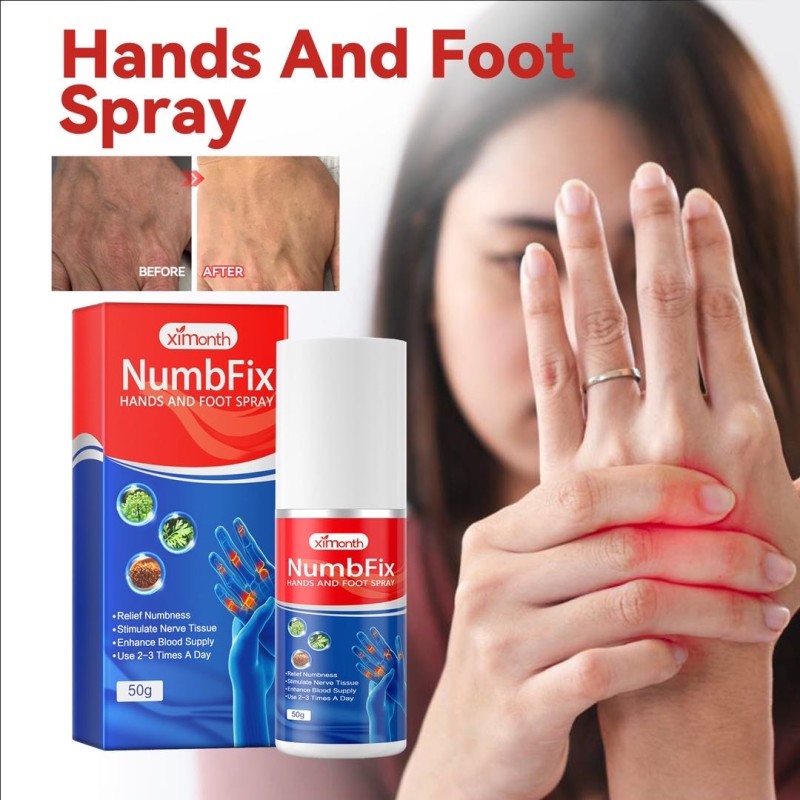 NumbFix 50g Herbal Spray for Hand and Foot Relieves Nervous Tissue and Promotes Blood Circulation Hand Foot Paralysis Relief