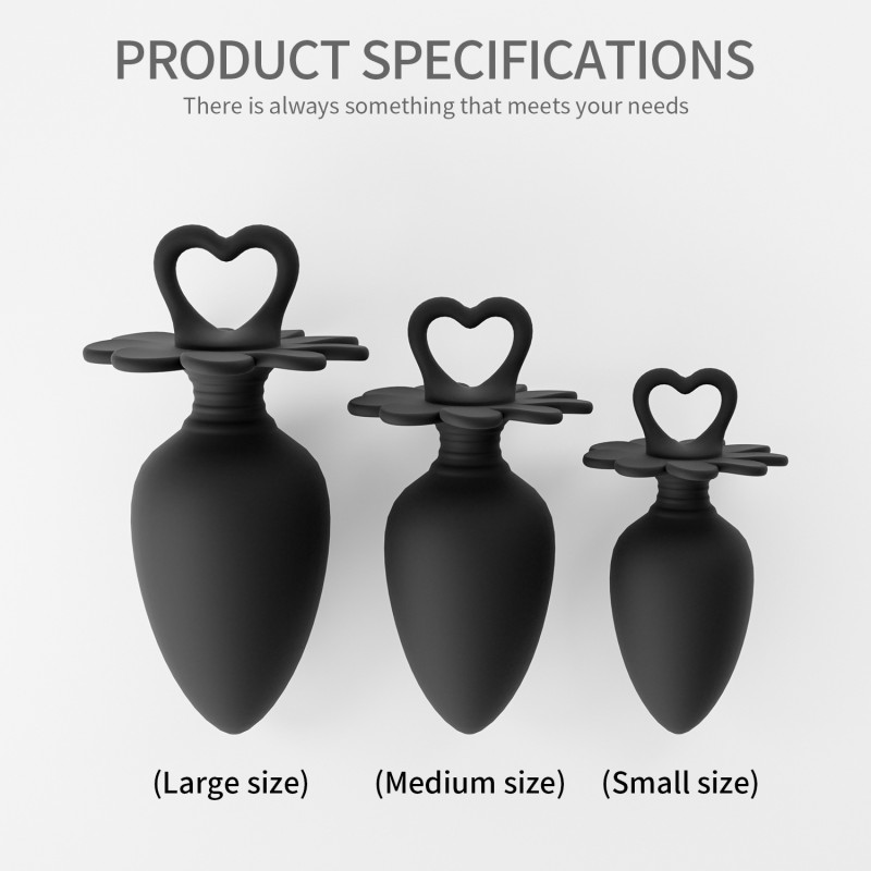 New Product  Silicone Anal Plug for Masturbation  Prostate Massage Device