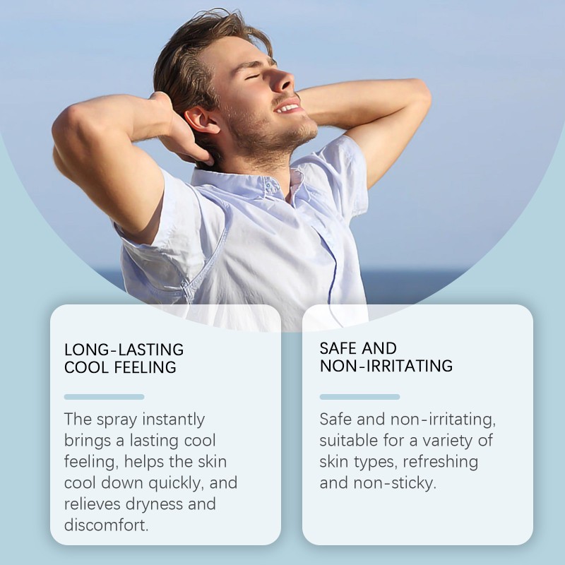 Jaysuing Summer Cool Spray Portable Outdoor Body Refreshing and Comfortable Not Oily