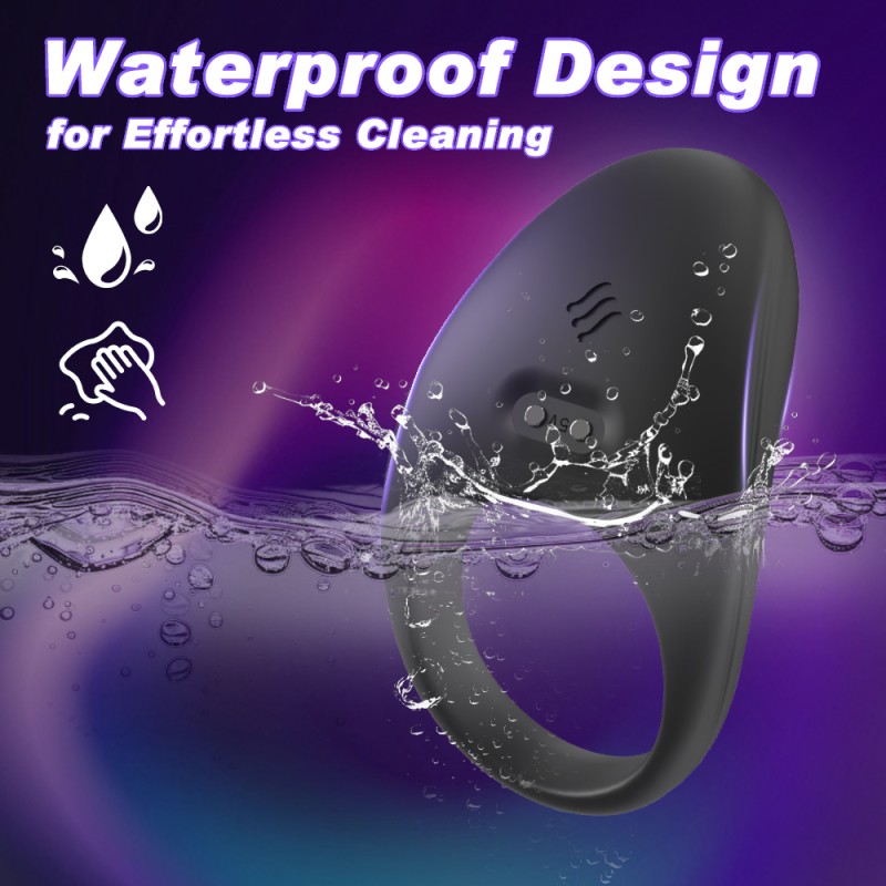 SHIDUNSI Remote Control Couple Sharing Cock Ring Penis Ring Extreme Flapping Vibration Elastic Silicone Sex Toys for Men