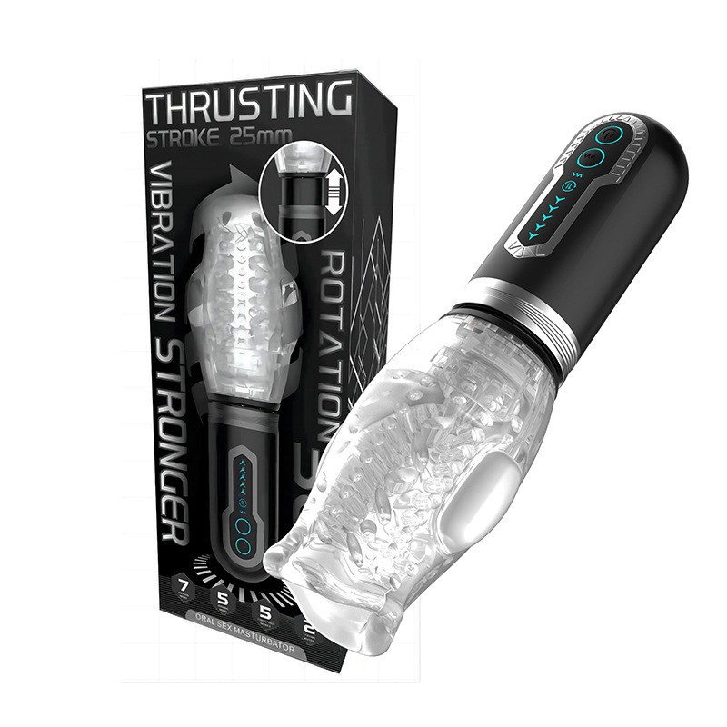 Rotating Electric Thrusting Telescopic Masturbators Men's Sex Toys with Cup for Male Masturbation