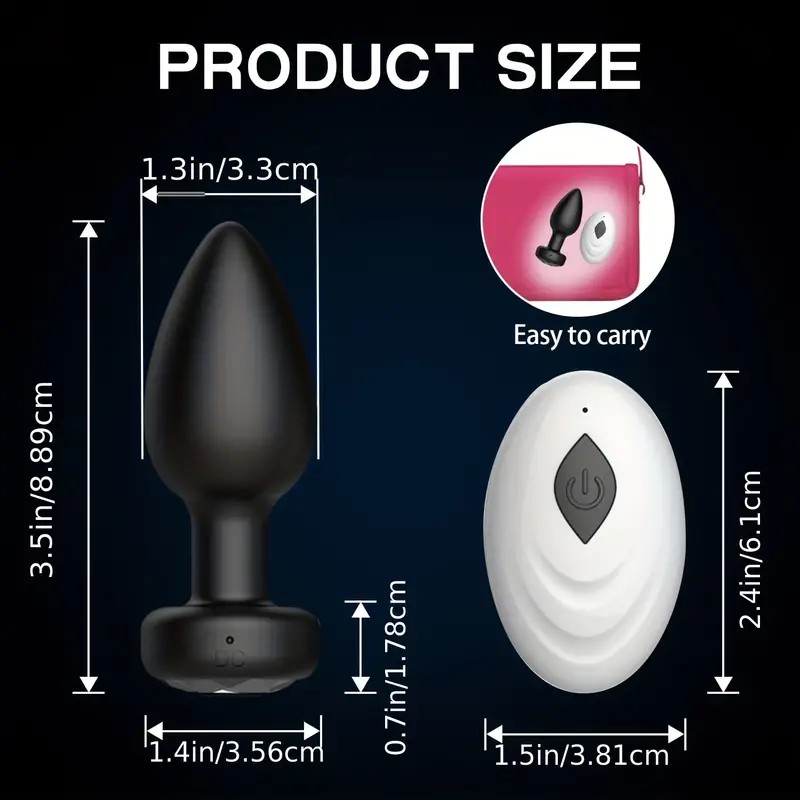 SM Black Silicone Electric Anal Plug With Remote Control Flirting Couple Sex Pleasure Device Adult Sex Toys for Female and Male
