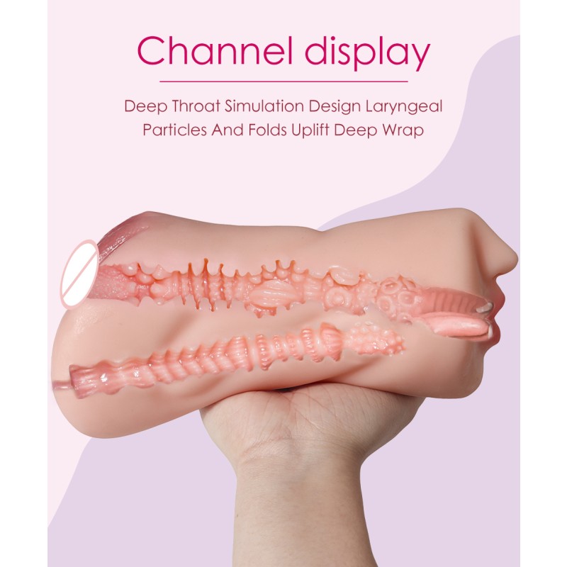 OEM   Newest 3in1male Masturbator Cup for Man Vagina Realistic Sex Toy for Men Sex Toys Massager for Men Adult Shop