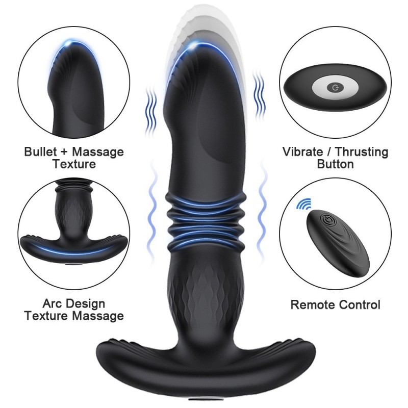 Wholesale Adult Sex Toys Electric Anal Plug Vibration Masturbator Male Prostate Massager Butt Plug Stimulation Massager for Men