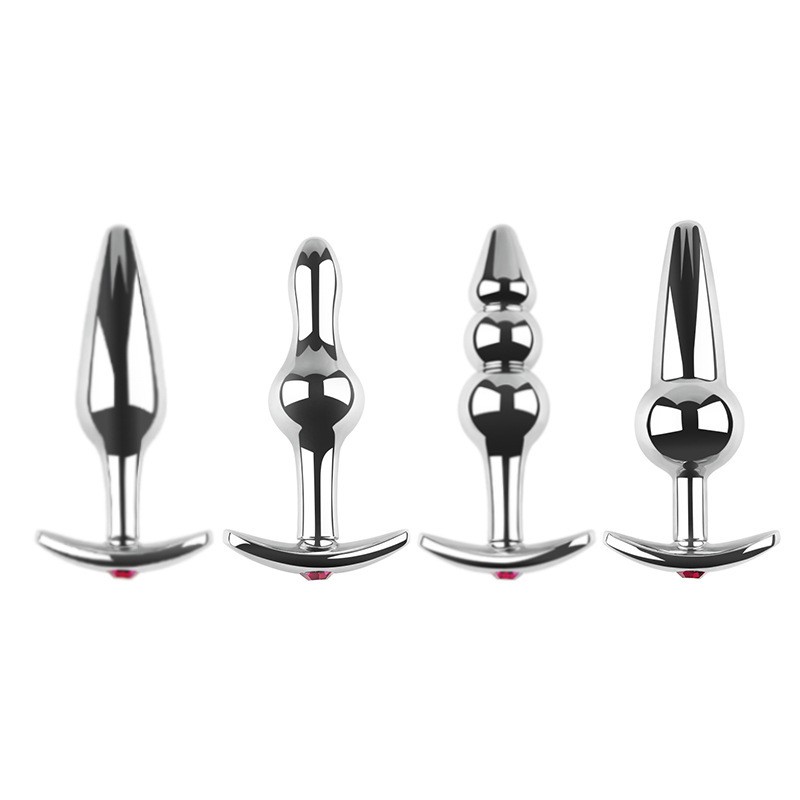 Male and Female Wearing Boat Anchor Metal Anal Plug Elf Style Adult Product Anal Expansion Backyard Toy Fun