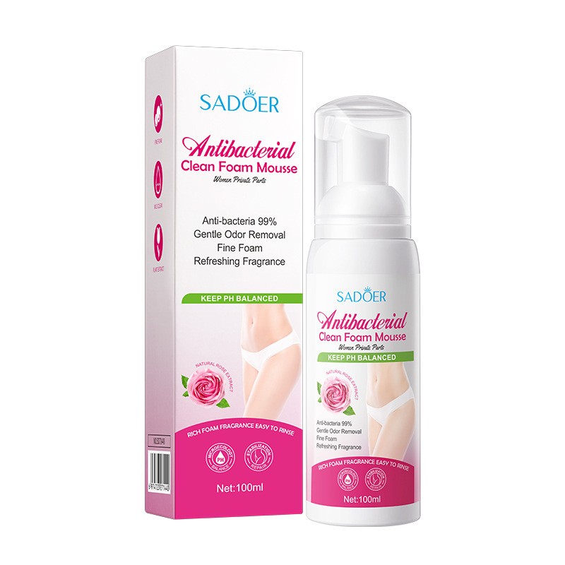 Hot Selling SADOER Natural Herbal Plants with No Cruel Antibacterial Personal Care Bubble Mousse for Women