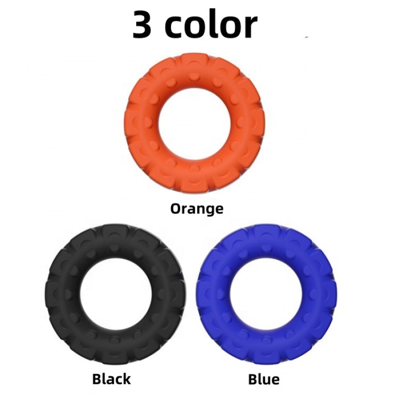 Wholesale Men's Soft Silicone Tyre Cock Ring Sex Toys Delay Ejaculation Feature