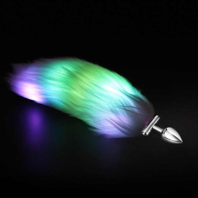 Sex Toys - Metal Glowing Tail Anal Plug, Alternative and Stimulating Adult Sex Toys