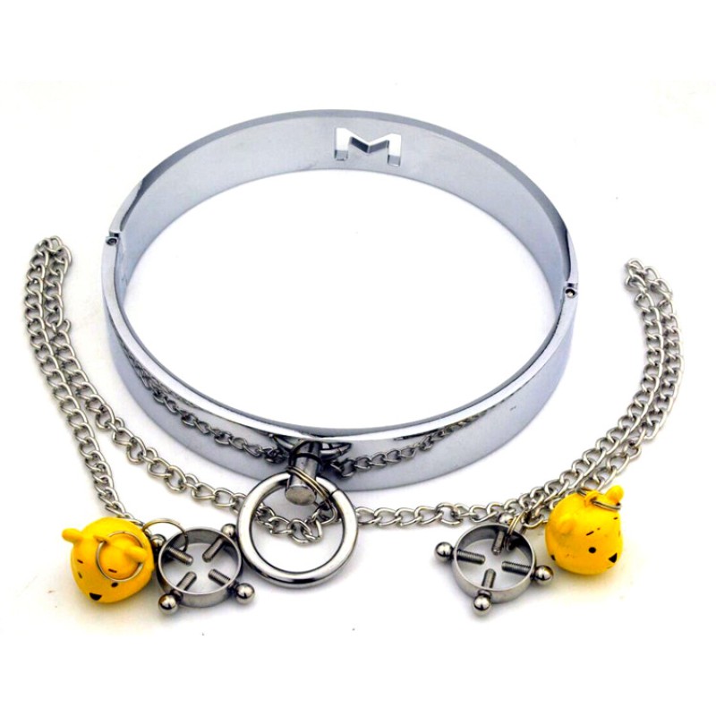 Toy Metal Cross Correction Collar Breast Clip Combination Bell