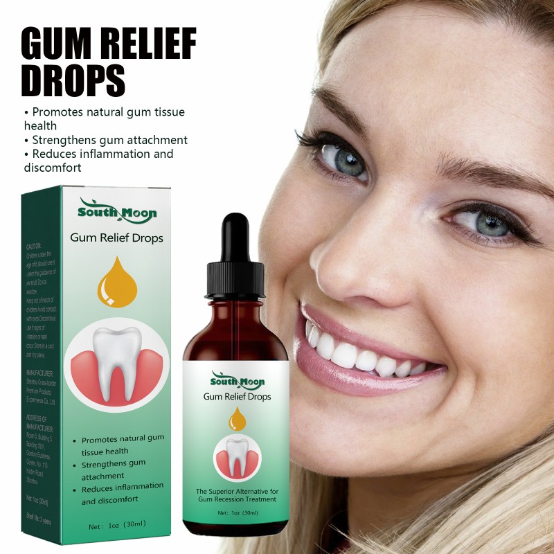 Hot Selling South Moon Care for Gum Health Relieve Discomfort Reduce Inflammation Oral Cleaning Gum Relief Drops