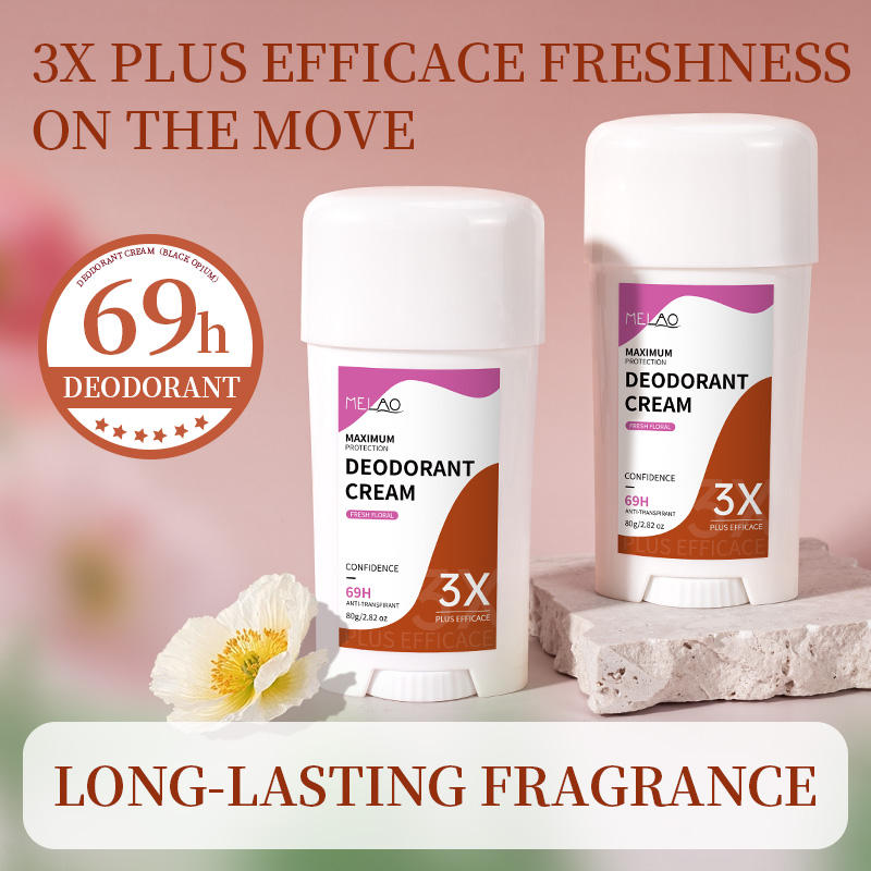 Unisex Quick-Drying Floral Fragrance Antiperspirant Deodorant Lotion Long-Lasting Underarm Deodorant Antiperspirant