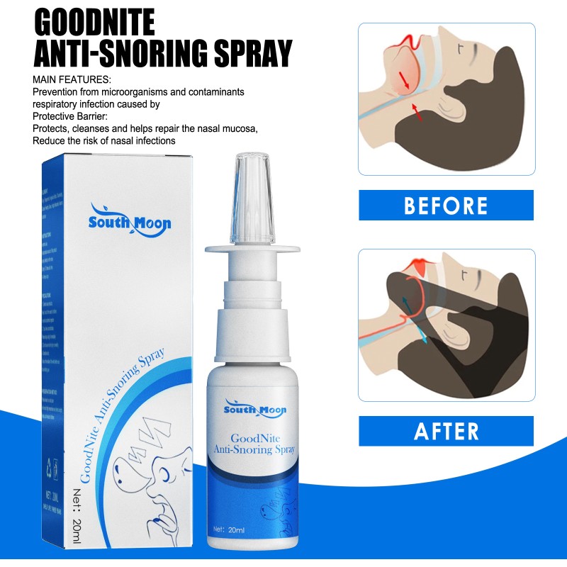 South Moon Anti Snoring Spray Nasal Congestion Runny Nose Nose Itchy Spray Allergic Sneeze Care Spray Relieve Nasal Allergy