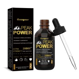 Googeer Peak Power Men's Body Supplement Drops Increase in Libido and Desire Increase in Satisfaction Enhanced Hardness Length