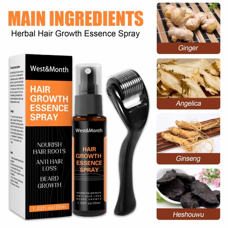 Hair Growth Spray Manufacturer - Hot Sale Natural Anti Hair Loss Men