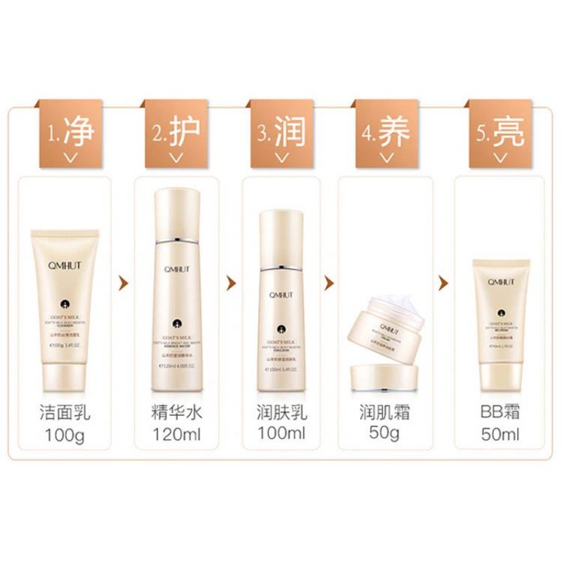 Skin Care Set Factory - Goat Milk Facial Anti Aging Repair Whitening