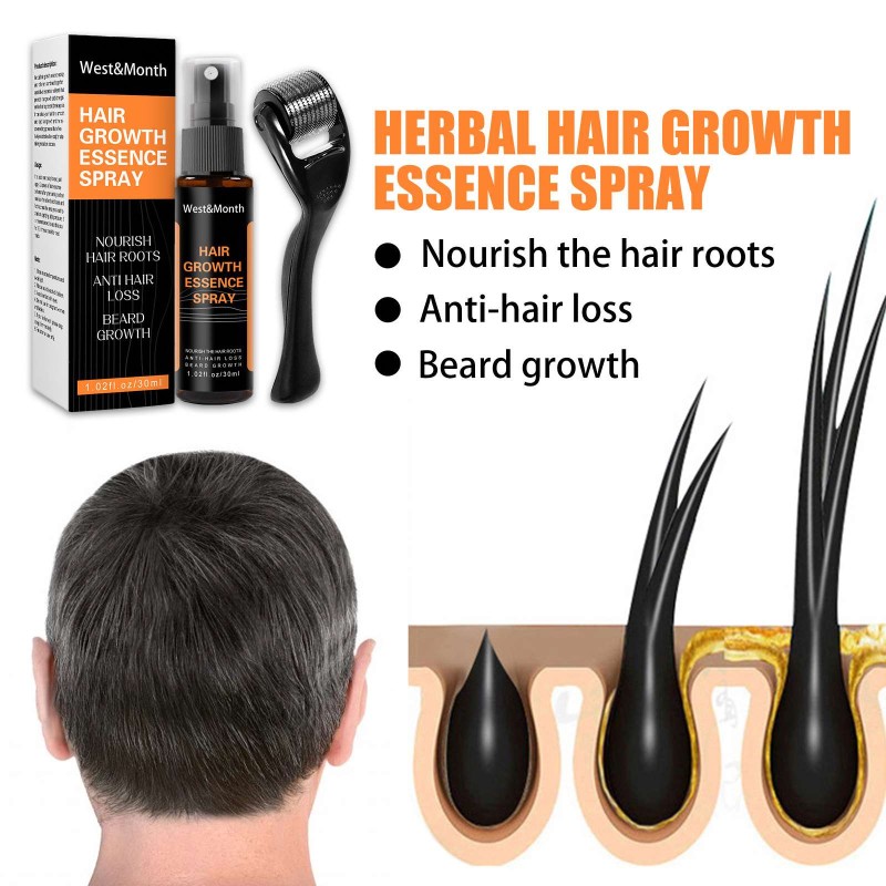 Hair Growth Spray Manufacturer - Hot Sale Natural Anti Hair Loss Men