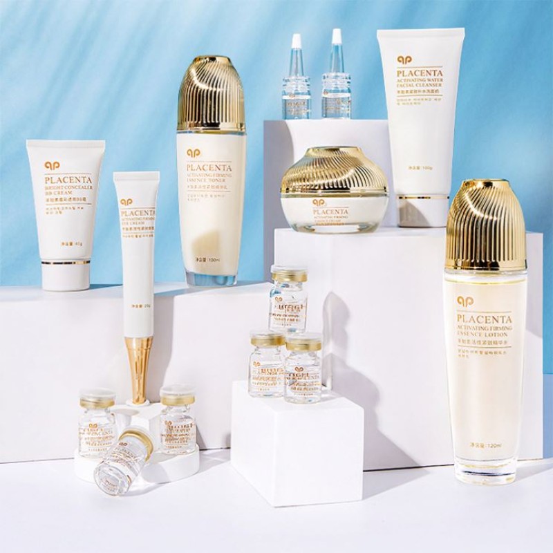 Skin Care Set Factory - OEM 14pcs Sheep Placenta Active Face Tightening