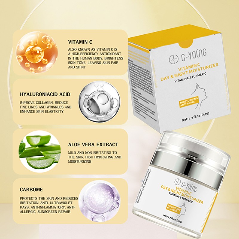 Face Cream Supplier - Custom Logo Retinol Turmeric Anti Aging Whitening
