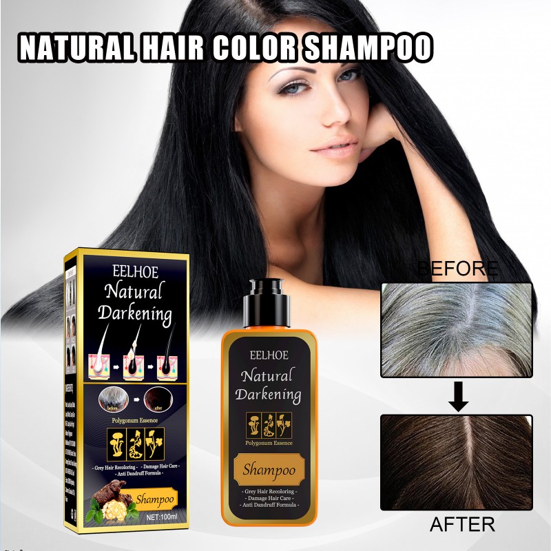 Hair Dye Shampoo Supplier - Argan Oil Nature Darkening Cover Gray