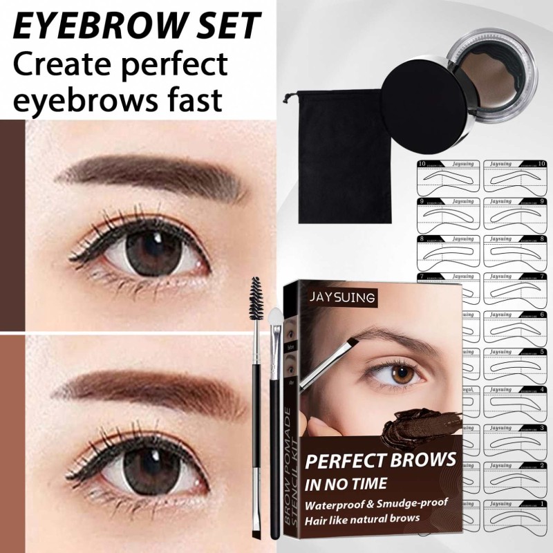 Eyebrow Stamp Kit Factory - Jaysuing One Step Shaping Waterproof Contour