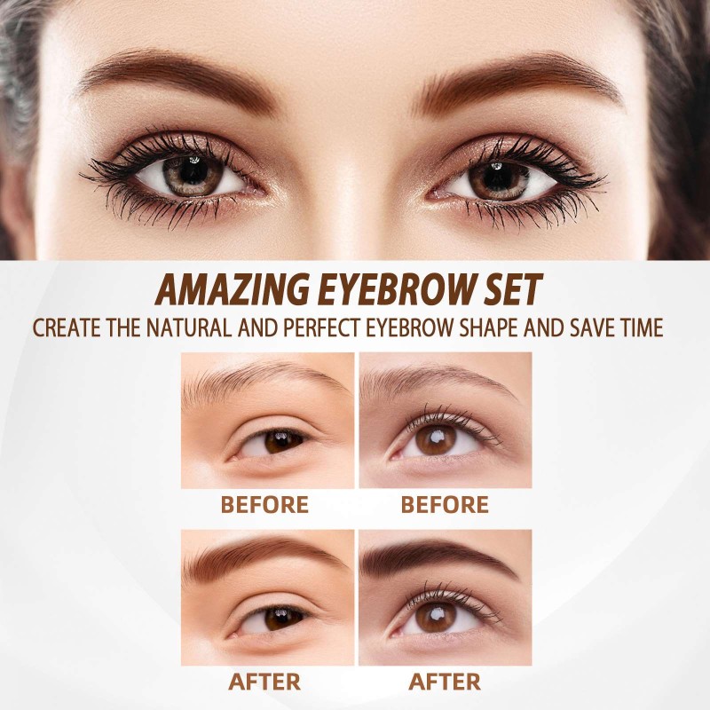 Eyebrow Stamp Kit Factory - Jaysuing One Step Shaping Waterproof Contour